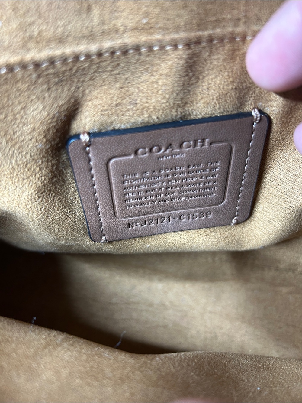 Coach Lane Shoulder Bag Blocked Signature Canvas Leather Purse C1539 - Picture 11 of 11